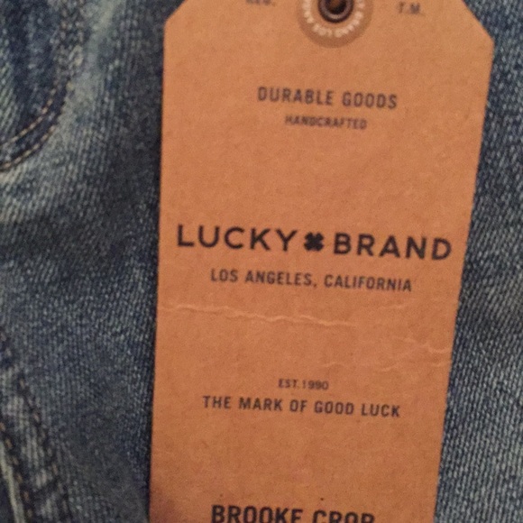 NWT Lucky Brand Brooke Crop Jeans - Picture 4 of 6